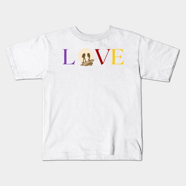 Love Outdoor Adventure Kids T-Shirt by TimelessonTeepublic